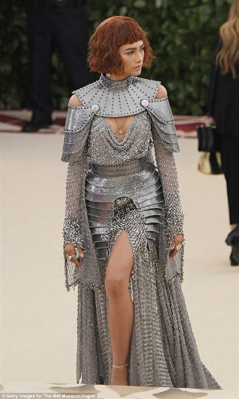 versace chainmail dress zendaya|zendaya fashion.